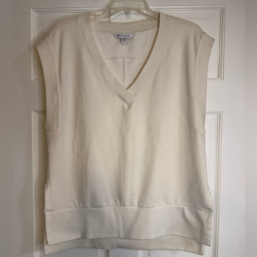 Athleta Retroterry V-Neck Sleeveless Vest